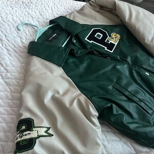 Leather Letterman Jacket